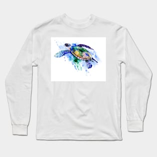 Swimming Sea Turtle Long Sleeve T-Shirt